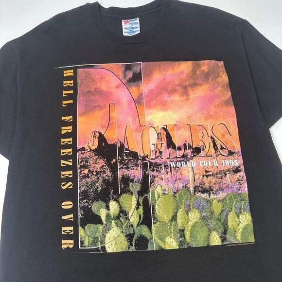 1994 The Eagles Hell Freezes Over Band Tour Tee XL - Picture 3 of 8